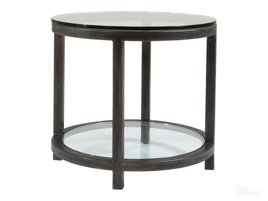 The appearance of Per Se St Laurent Round End Table designed by Artistica Home in the transitional interior design. This gray piece of furniture  was selected by 1StopBedrooms from Per Se Collection to add a touch of cosiness and style into your home. Sku: 01-2013-950-44. Product Type: End Table.