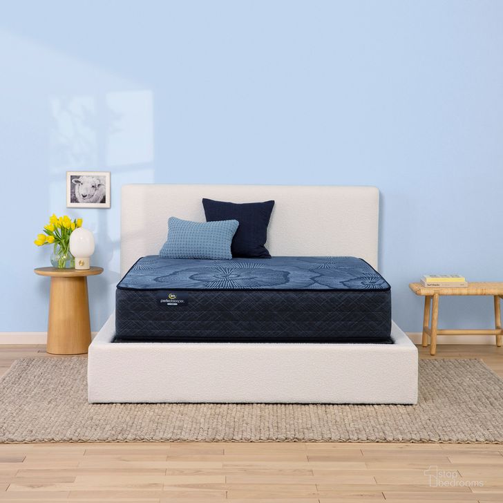 The appearance of Perfect Sleeper Pacific Peace 12 Inch Hybrid Medium California King Mattress In Dark Blue designed by Serta in the modern / contemporary interior design. This dark blue piece of furniture  was selected by 1StopBedrooms from Perfect Sleeper Collection to add a touch of cosiness and style into your home. Sku: 500108281-1070. Product Type: Mattress. Size: California King. Comfort Level: Firm. Mattress Top: Memory Foam Top. Mattress Type: Hybrid. Mattress Thickness: 12". Material: Foam. Comfort Level: Medium. Image1