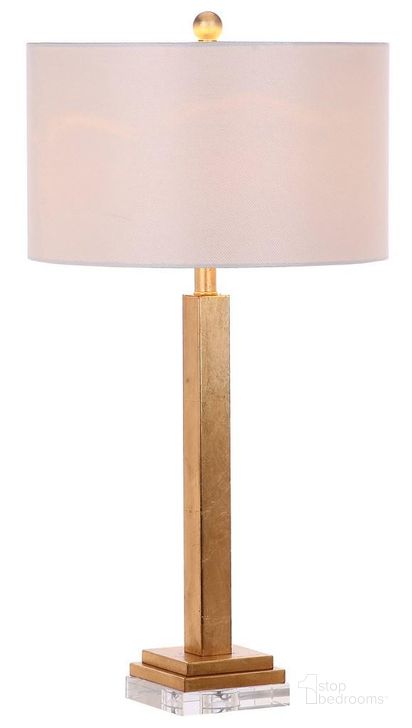 The appearance of Perri Gold 30 Inch Crystal Base Table Lamp Set of 2 designed by Safavieh in the modern / contemporary interior design. This gold piece of furniture  was selected by 1StopBedrooms from Safavieh LIT Collection to add a touch of cosiness and style into your home. Sku: LIT4378A-SET2. Product Type: Table Lamp. Image1