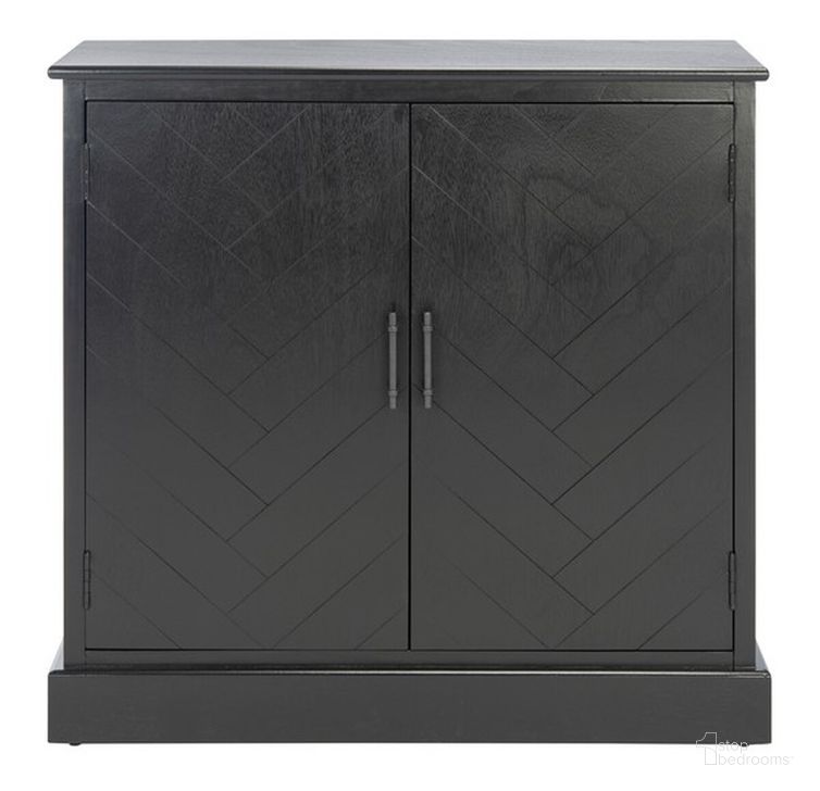 The appearance of Peyton 2 Door Sideboard in Black designed by Safavieh in the modern / contemporary interior design. This black piece of furniture  was selected by 1StopBedrooms from Peyton Collection to add a touch of cosiness and style into your home. Sku: CNS5712B. Material: Wood. Product Type: Side Board. Image1