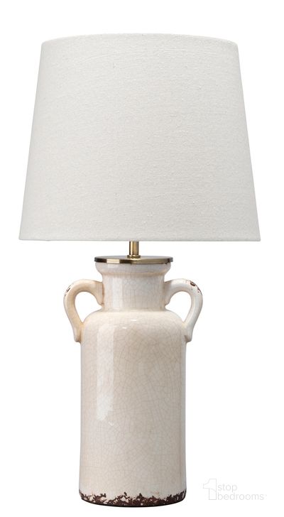 The appearance of Piper Ceramic Table Lamp designed by Jamie Young Company in the coastal interior design. This cream piece of furniture  was selected by 1StopBedrooms from Piper Collection to add a touch of cosiness and style into your home. Sku: LS9PIPERCRM. Material: Ceramic. Product Type: Table Lamp. Image1