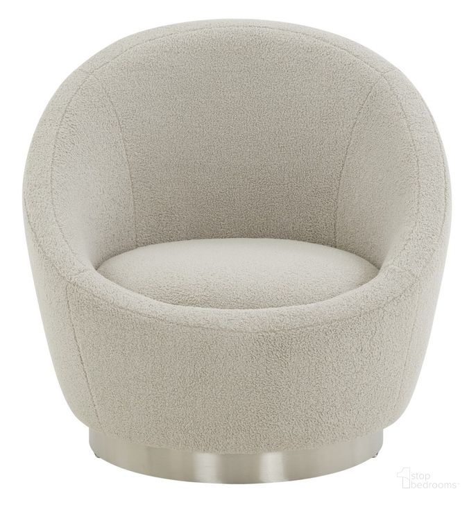 The appearance of Pippa Faux Lamb Wool Chair In Grey and Silver designed by Safavieh Couture in the modern / contemporary interior design. This grey and silver piece of furniture  was selected by 1StopBedrooms from Pippa Collection to add a touch of cosiness and style into your home. Sku: SFV4728B. Material: Wood. Product Type: Accent Chair. Image1