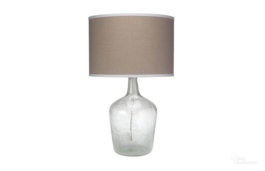 The appearance of Plum Jar Table Lamp designed by Jamie Young Company in the coastal interior design. This clear piece of furniture  was selected by 1StopBedrooms from Jar Collection to add a touch of cosiness and style into your home. Sku: 1JAR-MDCL. Material: Glass. Product Type: Table Lamp. Image1