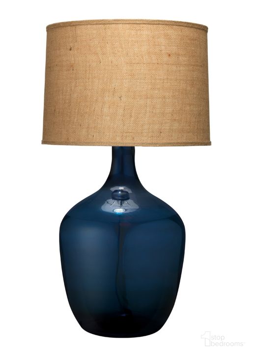 The appearance of Plum Jar Table Lamp designed by Jamie Young Company in the coastal interior design. This grey piece of furniture  was selected by 1StopBedrooms from Plum Collection to add a touch of cosiness and style into your home. Sku: 1PLUM-XLBL. Material: Glass. Product Type: Table Lamp. Image1