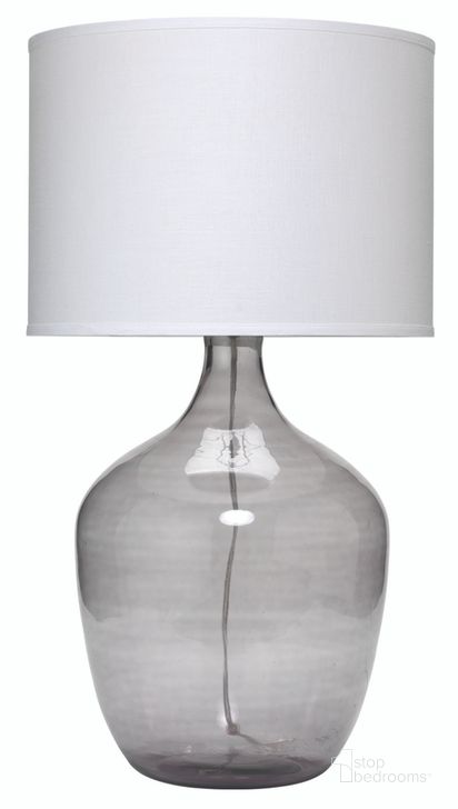The appearance of Plum Jar Table Lamp designed by Jamie Young Company in the coastal interior design. This navy piece of furniture  was selected by 1StopBedrooms from Plum Collection to add a touch of cosiness and style into your home. Sku: 1PLUM-XLGR. Material: Glass. Product Type: Table Lamp. Image1