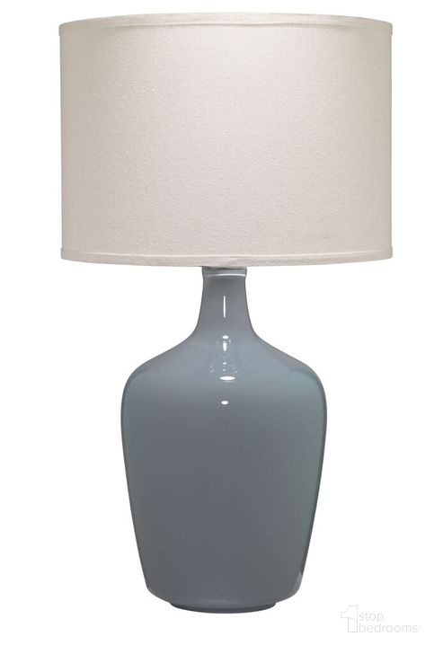 The appearance of Plum Jar Table Lamp designed by Jamie Young Company in the transitional interior design. This dove grey piece of furniture  was selected by 1StopBedrooms from Plum Jar Collection to add a touch of cosiness and style into your home. Sku: BLJARGV255CD. Material: Ceramic. Product Type: Table Lamp. Image1