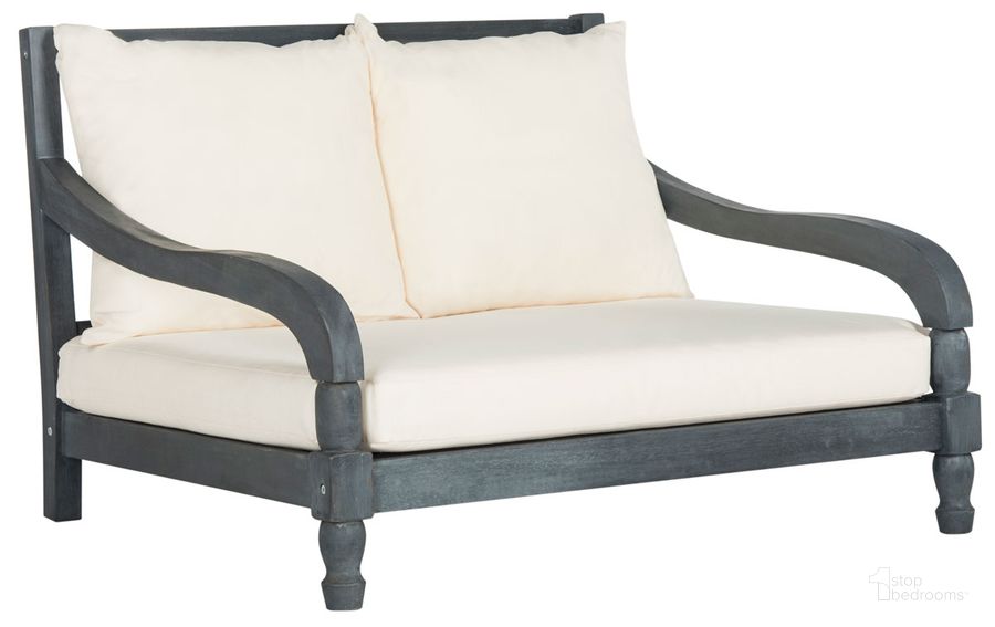 The appearance of Pomona Ash Grey and Beige Lounger designed by Safavieh in the modern / contemporary interior design. This grey and beige piece of furniture  was selected by 1StopBedrooms from Pomona Collection to add a touch of cosiness and style into your home. Sku: PAT6740B. Material: Steel. Product Type: Lounger. Image1