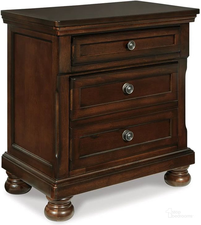 Porter Rustic Brown Two Drawer Nightstand by Ashley Furniture ...
