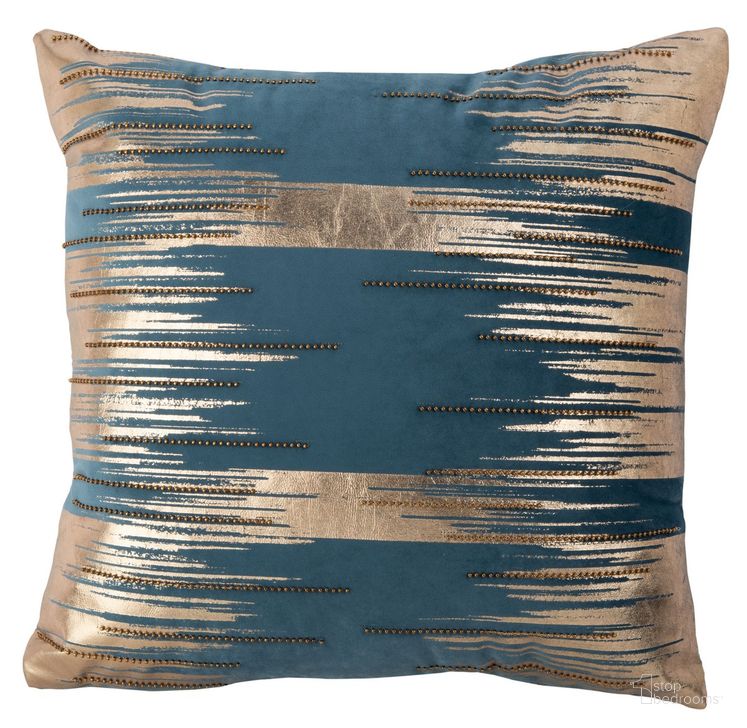 The appearance of Prasla Pillow in Gold PLS7147B-1220 designed by Safavieh in the modern / contemporary interior design. This gold piece of furniture  was selected by 1StopBedrooms from Prasla Collection to add a touch of cosiness and style into your home. Sku: PLS7147B-1220. Product Type: Pillow. Image1