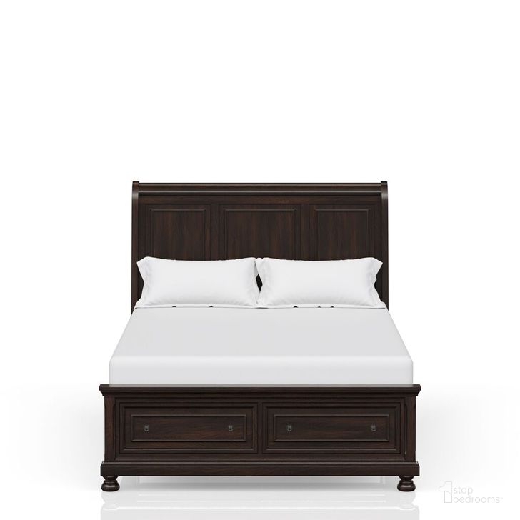 The appearance of Prescott Queen Bed designed by Bernards in the modern / contemporary interior design. This cherry piece of furniture  was selected by 1StopBedrooms from Prescott Collection to add a touch of cosiness and style into your home. Sku: 1040. Product Type: Bed. Bed Size: Queen. Material: Solid Pine. Image1