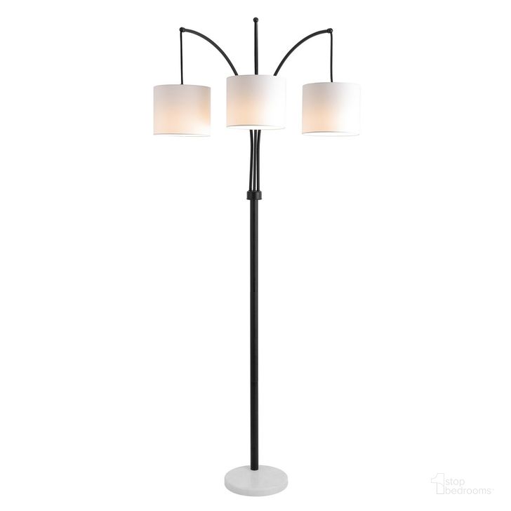 The appearance of Prina Floor Lamp in Black designed by Safavieh in the modern / contemporary interior design. This black piece of furniture  was selected by 1StopBedrooms from Prina Collection to add a touch of cosiness and style into your home. Sku: FLL4070A. Product Type: Floor Lamp. Material: Iron. Image1