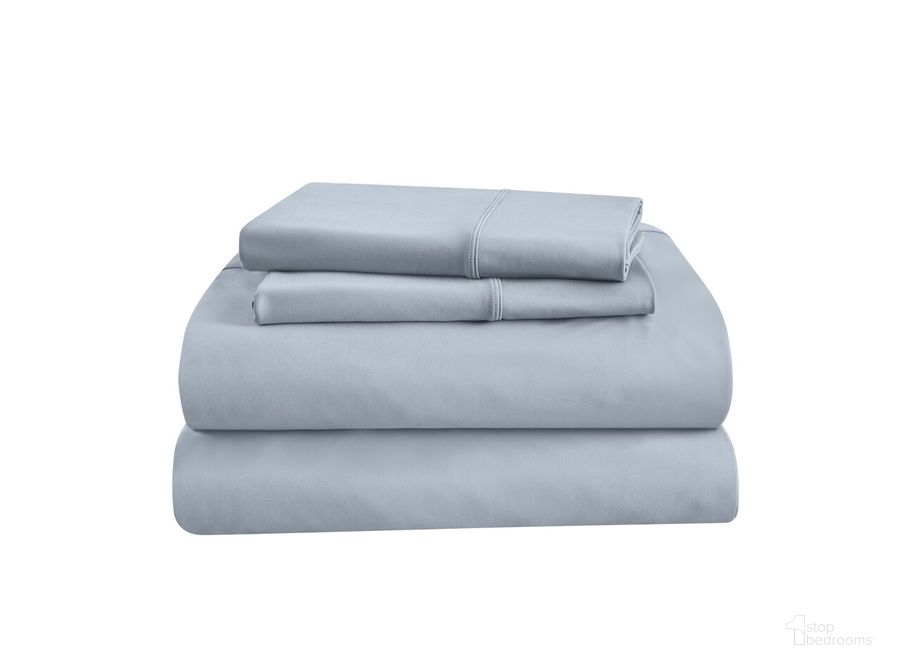 The appearance of ProPerformance Split King Knit Nylon Sheet Set In Sleepy Blue designed by Tempur-Pedic in the modern / contemporary interior design. This sleepy blue piece of furniture  was selected by 1StopBedrooms from ProPerformance Collection to add a touch of cosiness and style into your home. Sku: 40329293. Material: Cotton. Product Type: Bed Sheet. Size: Split King. Image1