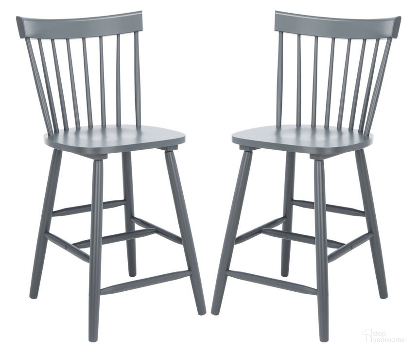 The appearance of Providence Counter Stool BST8505D Set of 2 designed by Safavieh in the modern / contemporary interior design. This grey piece of furniture  was selected by 1StopBedrooms from Providence Collection to add a touch of cosiness and style into your home. Sku: BST8505D-SET2. Product Type: Barstool. Material: Rubberwood. Image1