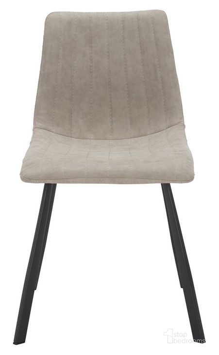The appearance of Pryer Dining Chair Set of 2 in Stone Grey designed by Safavieh in the modern / contemporary interior design. This stone grey piece of furniture  was selected by 1StopBedrooms from Pryer Collection to add a touch of cosiness and style into your home. Sku: DCH3011B-SET2. Material: Metal. Product Type: Dining Chair. Image1