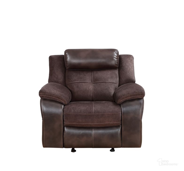 The appearance of Pueblo Reclining Chair In Brown designed by Steve Silver in the  interior design. This brown piece of furniture  was selected by 1StopBedrooms from Pueblo Collection to add a touch of cosiness and style into your home. Sku: UE9222RC. Product Type: Recliner. Material: Plywood. Image1