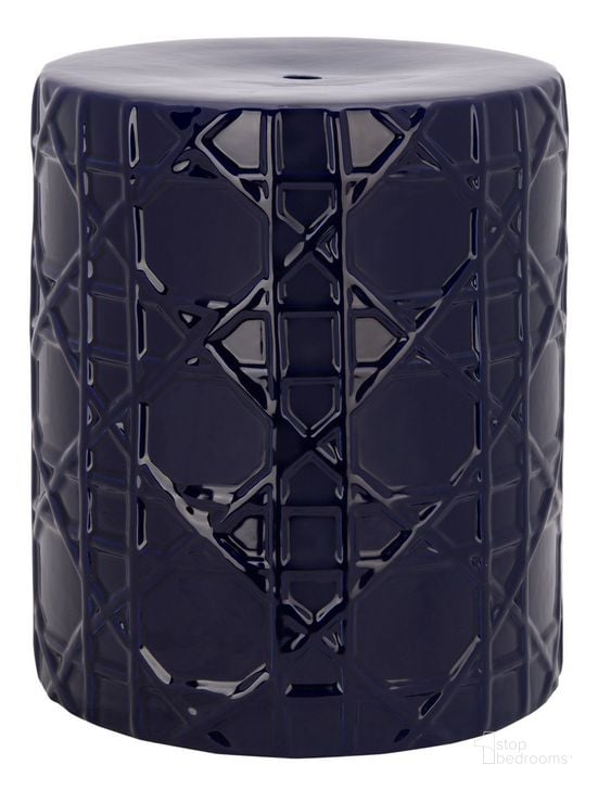 The appearance of Puma Garden Stool in Navy Blue designed by Safavieh in the modern / contemporary interior design. This navy blue piece of furniture  was selected by 1StopBedrooms from Puma Collection to add a touch of cosiness and style into your home. Sku: ACS5203A. Product Type: Stool. Material: Ceramic. Image1