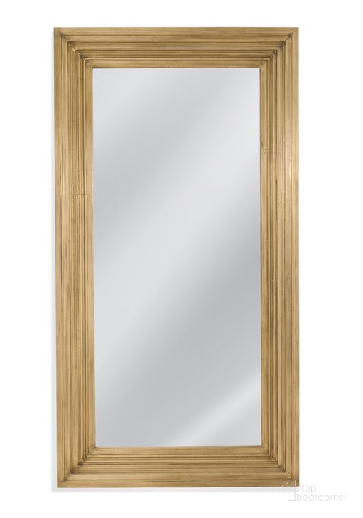 The appearance of Queenie Floor Mirror In Gold designed by Bassett Mirror Company in the modern / contemporary interior design. This gold piece of furniture  was selected by 1StopBedrooms from  to add a touch of cosiness and style into your home. Sku: M4754EC. Material: Metal. Product Type: Floor Mirror. Image1