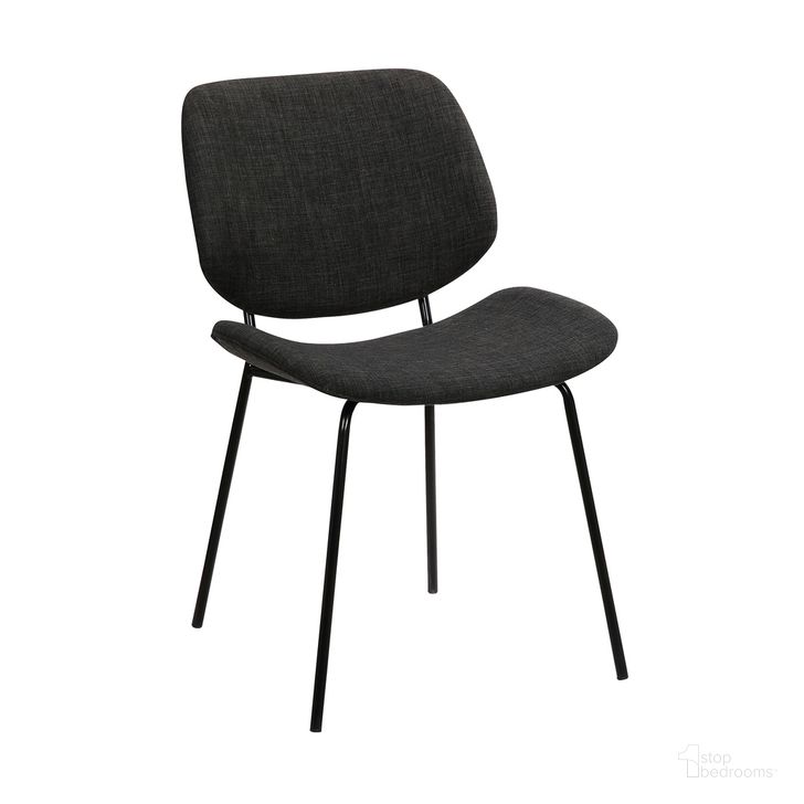 The appearance of Quest Charcoal Modern Dining Accent Chair designed by Armen Living in the modern / contemporary interior design. This charcoal piece of furniture  was selected by 1StopBedrooms from Quest Collection to add a touch of cosiness and style into your home. Sku: LCQUSIBLCH. Material: Steel. Product Type: Dining Chair. Image1