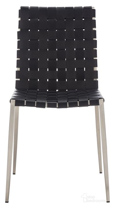 The appearance of Rayne Woven Dining Chair Set of 2 in Silver and Black designed by Safavieh in the modern / contemporary interior design. This silver and black piece of furniture  was selected by 1StopBedrooms from Rayne Collection to add a touch of cosiness and style into your home. Sku: DCH3006E-SET2. Material: Metal. Product Type: Dining Chair. Image1