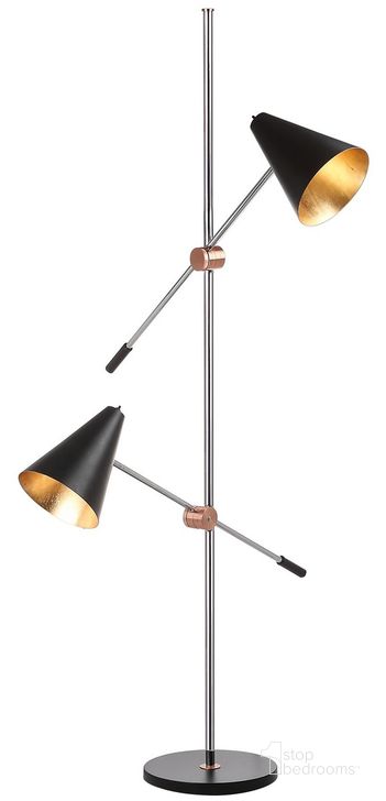 The appearance of Reed Black and Brass 71 Inch Tall Floor Lamp designed by Safavieh in the modern / contemporary interior design. This black piece of furniture  was selected by 1StopBedrooms from Reed Collection to add a touch of cosiness and style into your home. Sku: LIT4518B. Product Type: Floor Lamp. Image1