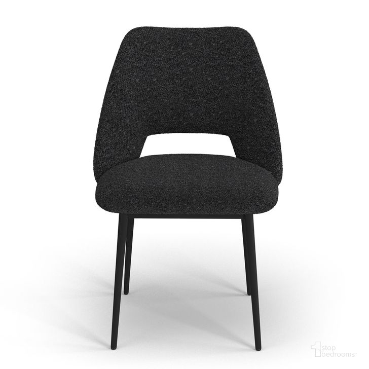The appearance of Reed Side Chair Set of 2 In Black designed by Aeons in the  interior design. This black piece of furniture  was selected by 1StopBedrooms from Reed Collection to add a touch of cosiness and style into your home. Sku: AE8424-Black. Product Type: Side Chair. Material: Plywood. Image1