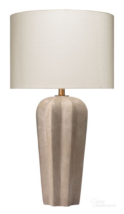 The appearance of Regal Table Lamp designed by Jamie Young Company in the transitional interior design. This grey piece of furniture  was selected by 1StopBedrooms from Regal Collection to add a touch of cosiness and style into your home. Sku: 9REGALTLGR. Material: Ceramic. Product Type: Table Lamp. Image1