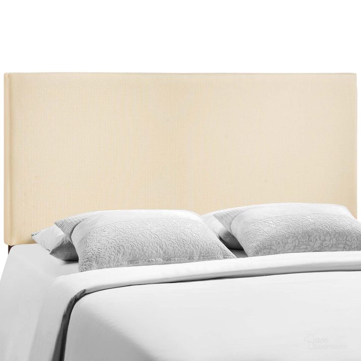The appearance of Region Ivory Queen Upholstered Headboard designed by Modway in the modern / contemporary interior design. This ivory piece of furniture  was selected by 1StopBedrooms from Region Collection to add a touch of cosiness and style into your home. Sku: MOD-5211-IVO. Material: Wood. Product Type: Headboard. Image1