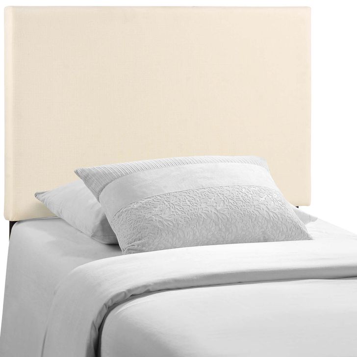 The appearance of Region Ivory Twin Upholstered Fabric Headboard MOD-5214-IVO designed by Modway in the modern / contemporary interior design. This ivory piece of furniture  was selected by 1StopBedrooms from Region Collection to add a touch of cosiness and style into your home. Sku: MOD-5214-IVO. Material: Wood. Product Type: Headboard. Image1