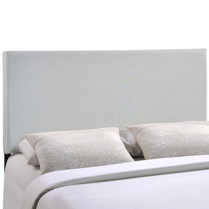The appearance of Region Sky Gray Full Upholstered Fabric Headboard designed by Modway in the modern / contemporary interior design. This sky gray piece of furniture  was selected by 1StopBedrooms from Region Collection to add a touch of cosiness and style into your home. Sku: MOD-5213-GRY. Material: Wood. Product Type: Headboard. Image1