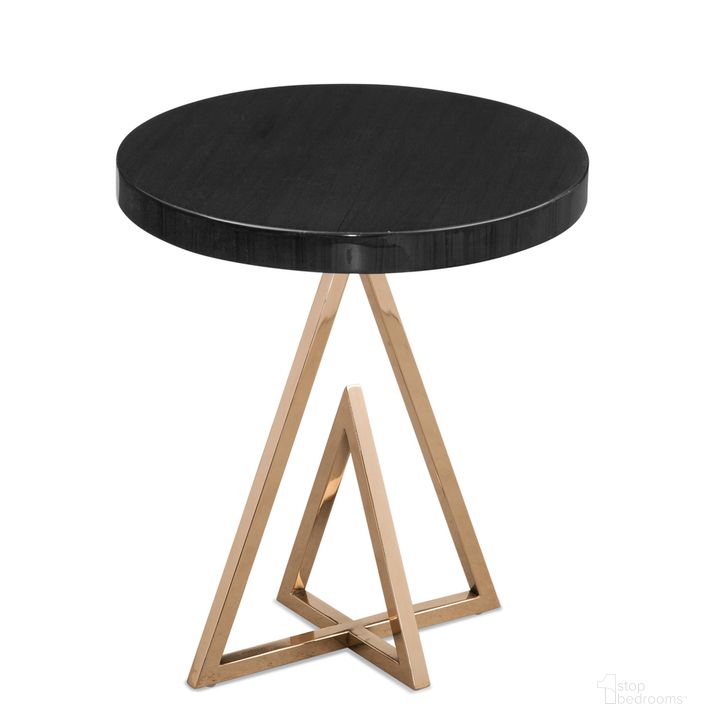 The appearance of Remi Accent Table In Black designed by Bassett Mirror Company in the modern / contemporary interior design. This black piece of furniture  was selected by 1StopBedrooms from  to add a touch of cosiness and style into your home. Sku: 8645-LR-223. Material: Metal. Product Type: Accent Table. Image1