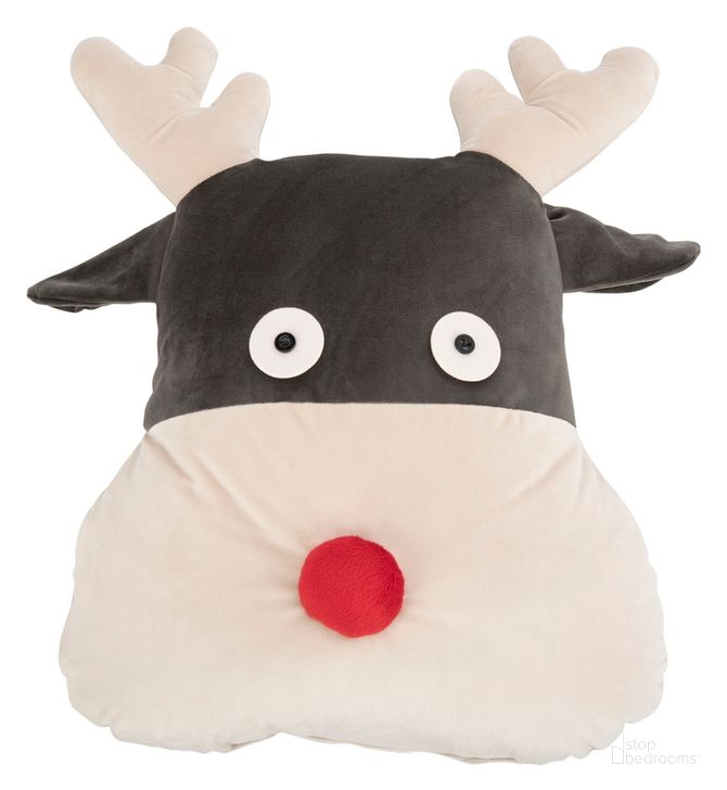 The appearance of Reno Reindeer Pillow designed by Safavieh in the modern / contemporary interior design. This  piece of furniture  was selected by 1StopBedrooms from Safavieh PLS Collection to add a touch of cosiness and style into your home. Sku: PLS775A-1212. Material: Polyester. Product Type: Pillows and Throw. Image1