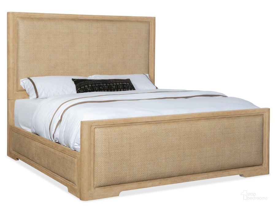 The appearance of Retreat California King Cane Panel Bed designed by Hooker in the transitional interior design. This natural piece of furniture  was selected by 1StopBedrooms from Retreat Collection to add a touch of cosiness and style into your home. Sku: 6950-90260-80. Bed Type: Panel Bed. Material: Wood. Product Type: Panel Bed. Bed Size: California King. Image1