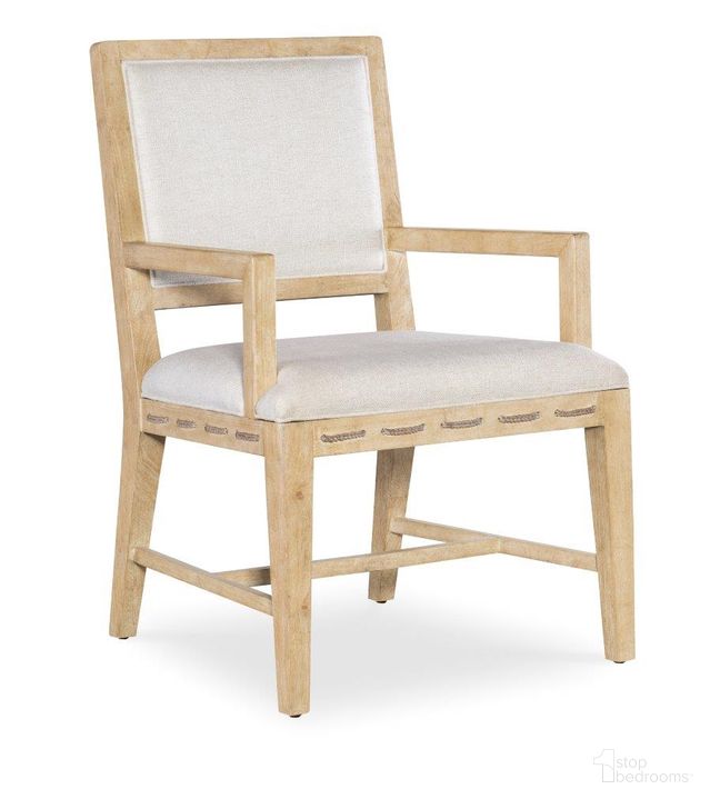 The appearance of Retreat Cane Back Arm Chair Set of 2 In Beige designed by Hooker in the transitional interior design. This beige piece of furniture  was selected by 1StopBedrooms from Retreat Collection to add a touch of cosiness and style into your home. Sku: 6950-75300-80. Material: Wood. Product Type: Arm Chair. Image1