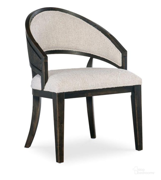 The appearance of Retreat Cane Barrel Back Chair Set of 2 In Beige designed by Hooker in the transitional interior design. This beige piece of furniture  was selected by 1StopBedrooms from Retreat Collection to add a touch of cosiness and style into your home. Sku: 6950-75400-99. Material: Wood. Product Type: Dining Chair. Image1