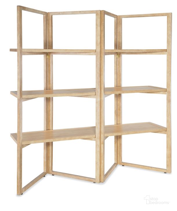 The appearance of Retreat Folding Etagere designed by Hooker in the transitional interior design. This natural piece of furniture  was selected by 1StopBedrooms from Retreat Collection to add a touch of cosiness and style into your home. Sku: 6950-50002-80. Product Type: Etagere. Material: Wood Veneer. Image1