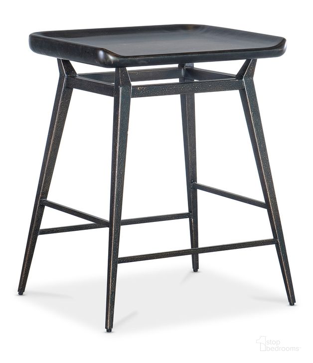 The appearance of Retreat Stool In Black designed by Hooker in the transitional interior design. This black piece of furniture  was selected by 1StopBedrooms from Retreat Collection to add a touch of cosiness and style into your home. Sku: 6950-50008-99. Material: Wood. Product Type: Barstool. Image1