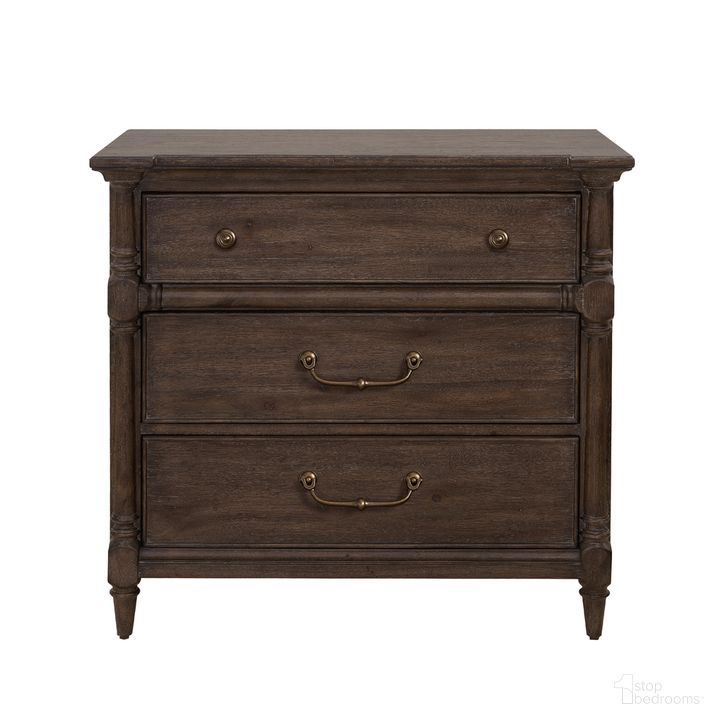 The appearance of Revival Row 3-Drawer Bachelor's Chest In Brown designed by Pulaski in the traditional interior design. This brown piece of furniture  was selected by 1StopBedrooms from Revival Collection to add a touch of cosiness and style into your home. Sku: P348123. Product Type: Chest. Material: Rubberwood. Image1