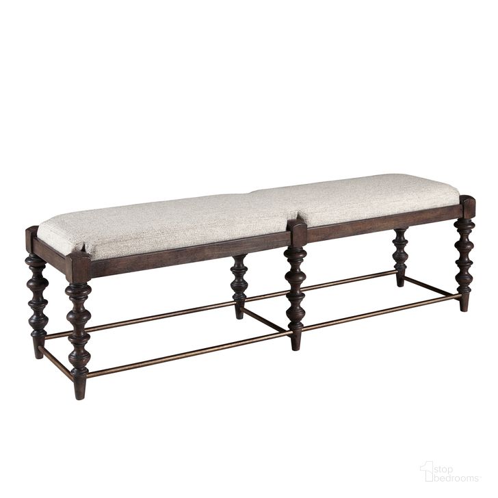 The appearance of Revival Row Bed Bench In Multi designed by Pulaski in the traditional interior design. This multi piece of furniture  was selected by 1StopBedrooms from Revival Collection to add a touch of cosiness and style into your home. Sku: P348132. Product Type: Bedroom Bench. Material: Rubberwood. Image1