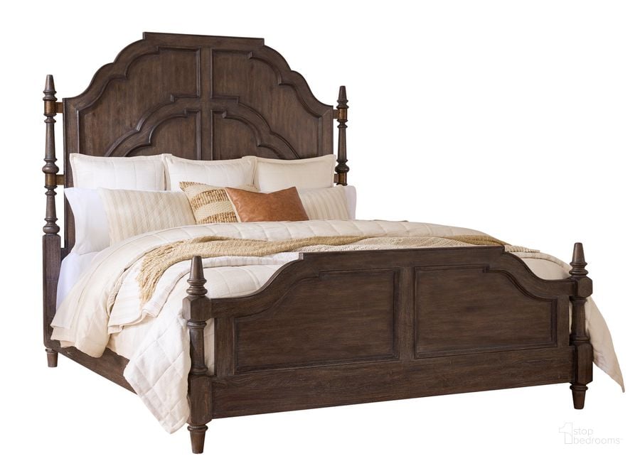 The appearance of Revival Row King Panel Bed In Brown designed by Pulaski in the traditional interior design. This brown piece of furniture  was selected by 1StopBedrooms from Revival Collection to add a touch of cosiness and style into your home. Sku: P348152;P348160;P348161. Bed Type: Panel Bed. Product Type: Panel Bed. Bed Size: King. Material: Rubberwood. Image1