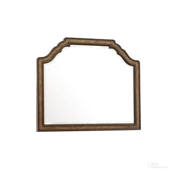 The appearance of Revival Row Landscape Mirror In Brown designed by Pulaski in the traditional interior design. This brown piece of furniture  was selected by 1StopBedrooms from Revival Collection to add a touch of cosiness and style into your home. Sku: P348110. Product Type: Dresser Mirror. Material: Rubberwood. Image1