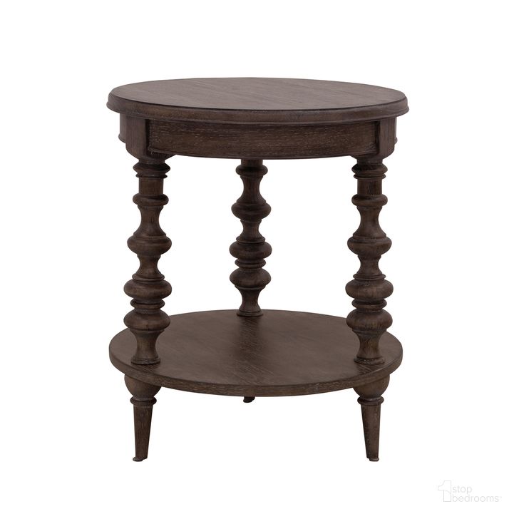 The appearance of Revival Row Round End Table In Brown designed by Pulaski in the traditional interior design. This brown piece of furniture  was selected by 1StopBedrooms from Revival Collection to add a touch of cosiness and style into your home. Sku: P348255. Product Type: End Table. Material: Rubberwood. Image1