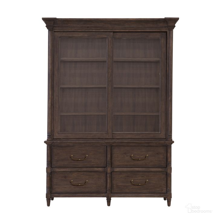 The appearance of Revival Row Sliding Door Display Cabinet with Storage Drawers In Brown designed by Pulaski in the traditional interior design. This brown piece of furniture  was selected by 1StopBedrooms from Revival Collection to add a touch of cosiness and style into your home. Sku: P348300;P348301. Product Type: Display Cabinet. Material: Rubberwood. Image1