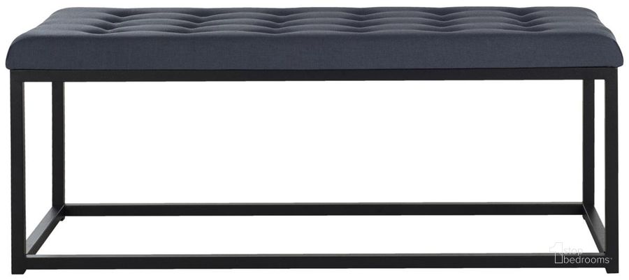 The appearance of Reynlds Navy and Black Bench designed by Safavieh in the modern / contemporary interior design. This navy piece of furniture  was selected by 1StopBedrooms from Reynlds Collection to add a touch of cosiness and style into your home. Sku: FOX6225B. Product Type: Bench. Material: Iron. Image1