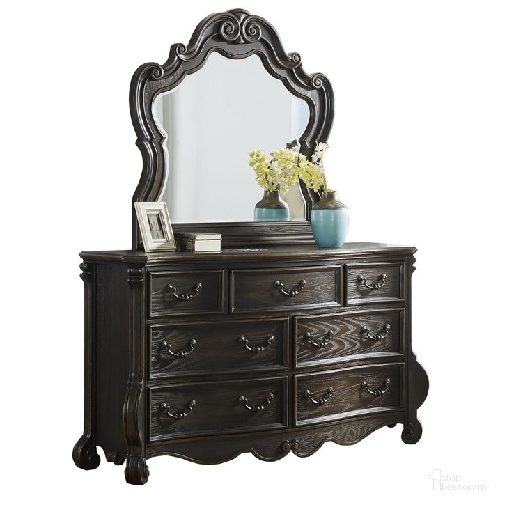 The appearance of Rhapsody Dresser and Mirror designed by Steve Silver in the traditional interior design. This brown and cream piece of furniture  was selected by 1StopBedrooms from Rhapsody Collection to add a touch of cosiness and style into your home. Sku: RH900DR;RH900MR. Material: Wood. Product Type: Dresser and Mirror. Image1