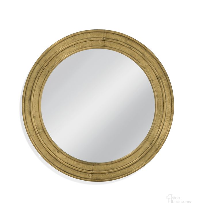 The appearance of Rhone Wall Mirror In Gold designed by Bassett Mirror Company in the modern / contemporary interior design. This gold piece of furniture  was selected by 1StopBedrooms from  to add a touch of cosiness and style into your home. Sku: M4744EC. Material: Metal. Product Type: Wall Mirror. Image1