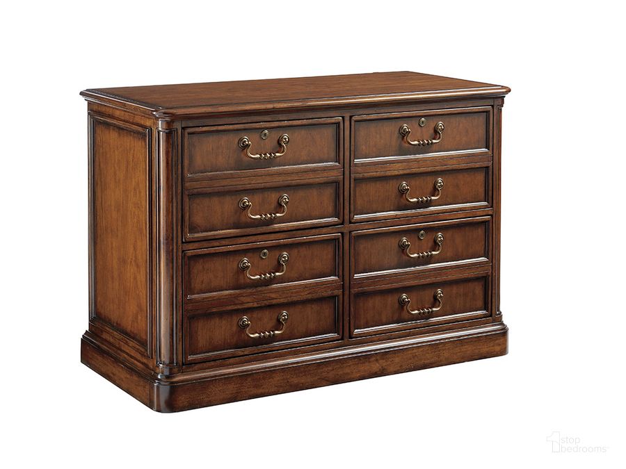 The appearance of Richmond Hill Warm Chestnut Brown Lanier File Chest designed by Sligh in the traditional interior design. This brown piece of furniture  was selected by 1StopBedrooms from Richmond Hill Collection to add a touch of cosiness and style into your home. Sku: 01-0305-450. Material: Wood. Product Type: Filing Cabinets and Storage. Image1
