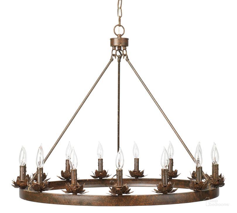 The appearance of Ring Chandelier designed by Jamie Young Company in the rustic / southwestern interior design. This iron piece of furniture  was selected by 1StopBedrooms from Ring Collection to add a touch of cosiness and style into your home. Sku: CH212. Material: Metal. Product Type: Chandelier. Image1