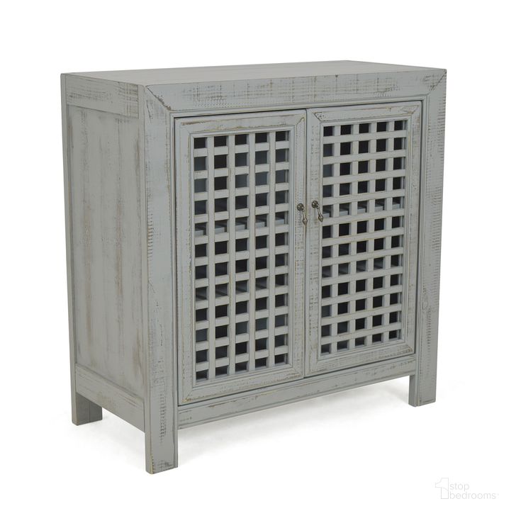 The appearance of Rio Accent Cabinet In Grey designed by Steve Silver in the transitional interior design. This grey piece of furniture  was selected by 1StopBedrooms from Rio Collection to add a touch of cosiness and style into your home. Sku: RI250ACG. Product Type: Accent Table. Material: MDF. Image1