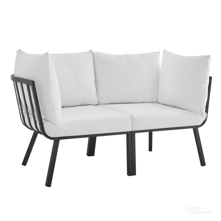 The appearance of Riverside 2 Piece Outdoor Patio Aluminum Sectional Sofa Set EEI-3781-SLA-WHI designed by Modway in the modern / contemporary interior design. This gray and white piece of furniture  was selected by 1StopBedrooms from Riverside Collection to add a touch of cosiness and style into your home. Sku: EEI-3781-SLA-WHI. Product Type: Outdoor Conversation Set. Material: Foam. Image1