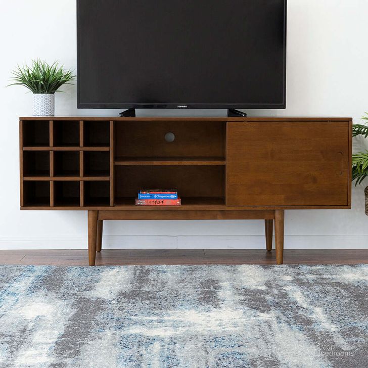 The appearance of Robinson Brown TV Stand TV Up To 65 Inch designed by Ashcroft Furniture in the transitional interior design. This brown piece of furniture  was selected by 1StopBedrooms from Robinson Collection to add a touch of cosiness and style into your home. Sku: AFC00117. Material: Wood. Product Type: TV Stand. Image1